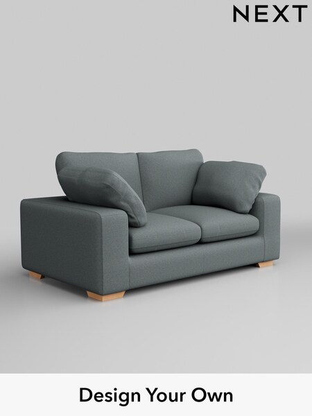Tweedy Blend Easy Clean/Mid Slate Teal Green N. Premium The Snuggle Grand (Q62001) | £1,599