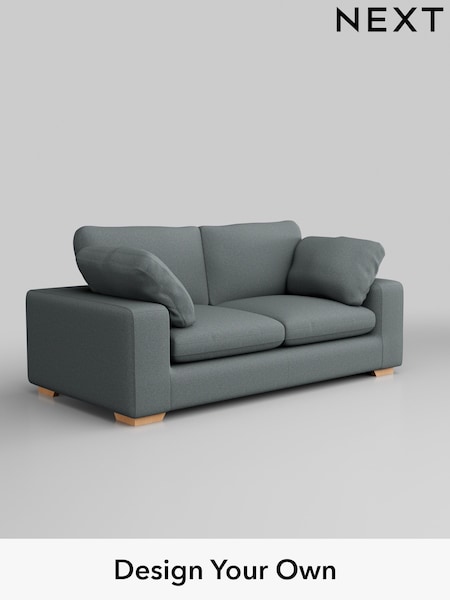 Tweedy Blend Easy Clean/Mid Slate Teal Green N. Premium The Snuggle Grand (Q62001) | £1,699