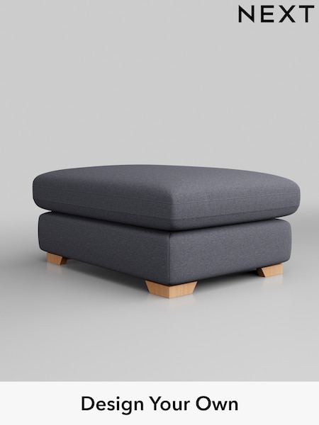 Tweedy Blend Easy Clean/Mid Slate Blue N. Premium The Snuggle Grand (Q62002) | £575