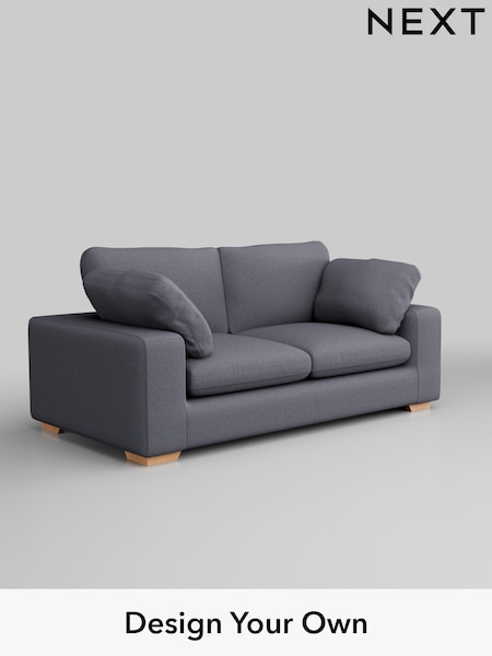 Tweedy Blend Easy Clean/Mid Slate Blue N. Premium The Snuggle Grand (Q62002) | £1,699