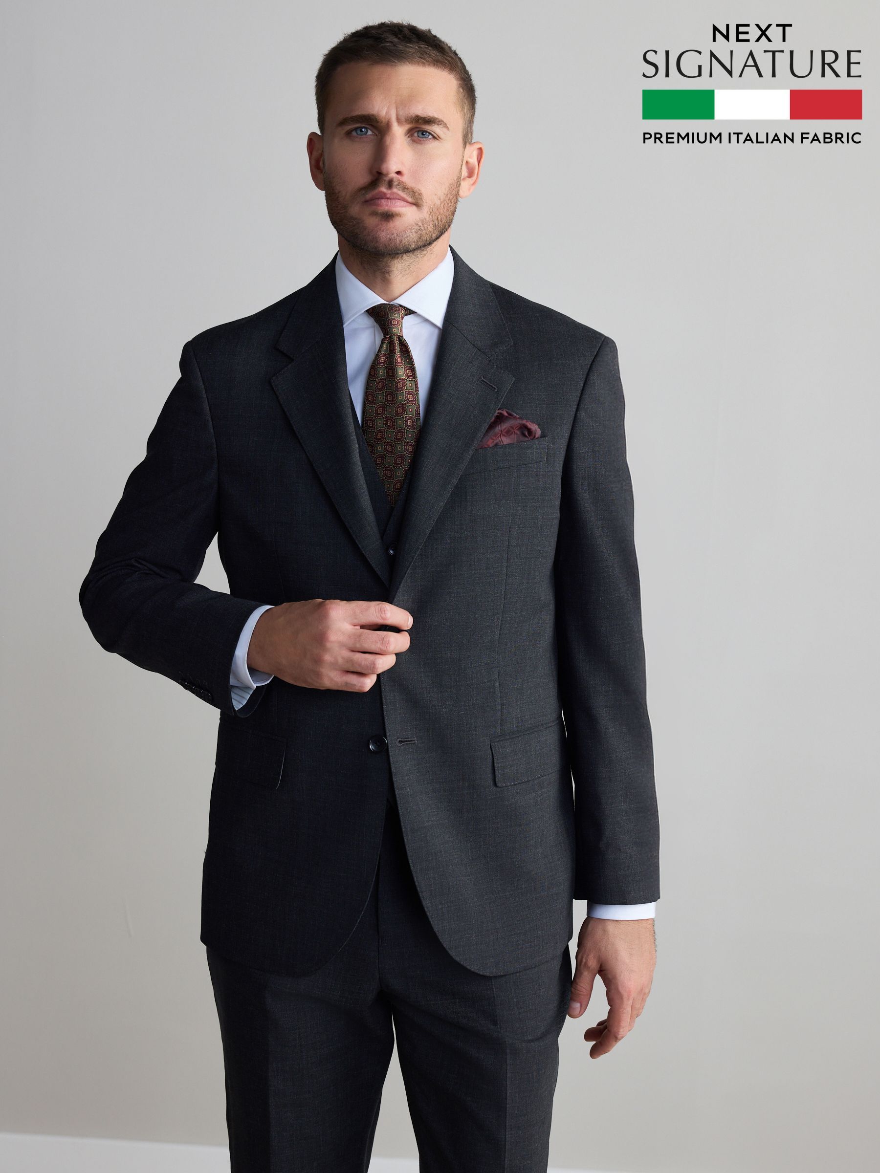 Buy Men's 36in 3 Piece Suit 100% Wool Long Suits Online
