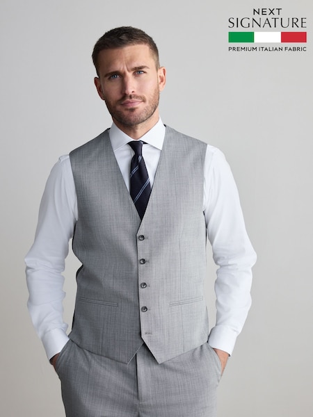 Grey Signature Nova Fides Wool Waistcoat (Q62719) | £60