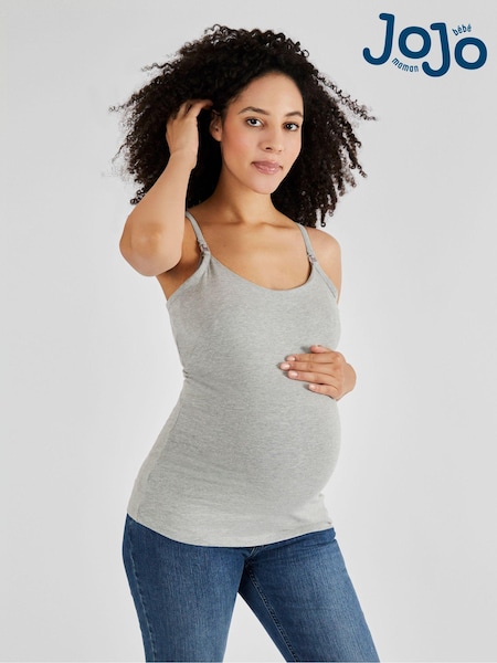JoJo Maman Bébé Grey Maternity & Nursing Vest (Q63579) | £19
