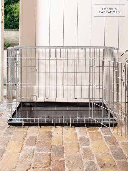 Lords and Labradors Silver Heavy Duty Deluxe Dog Crate (Q64381) | £60 - £100