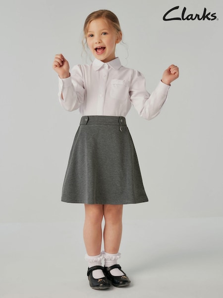 Clarks Grey Clarks School Ponte Skirt (Q66198) | £11 - £15