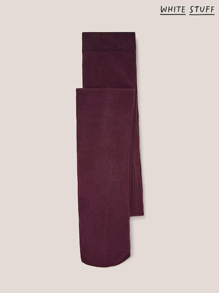 White Stuff Purple Patty Plain Tights (Q66401) | £15