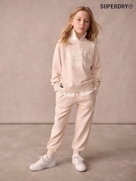 Superdry Pink Workwear Printed Sweater Set (Q66492) | £36 - £42