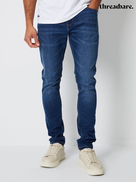 Threadbare Blue Skinny Fit Jeans With Stretch (Q66497) | £25