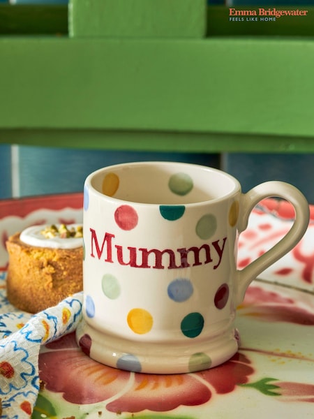 Emma Bridgewater Cream Polka Dot Mummy 1/2 Pint Mug (Q68061) | £25