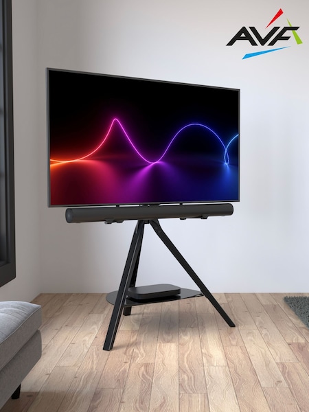 AVF Black Hoxton Sound Freestanding Tripod TV Stand (Q68281) | £270