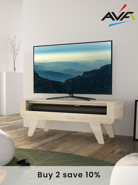AVF Natural Horton 1.2m Tapered Leg TV Stand (Q68283) | £160
