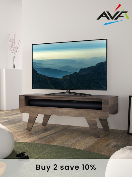 AVF Brown Horton 1.2m Tapered Leg TV Stand (Q68315) | £160