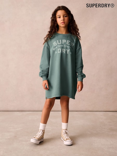 Superdry Green Sweat Dress (Q68864) | £25 - £27
