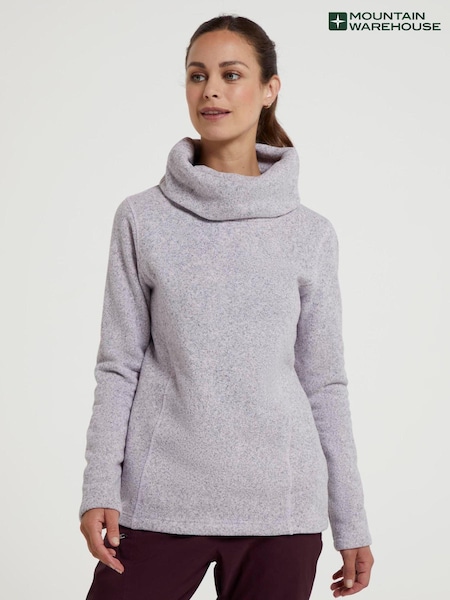 Mountain Warehouse Purple Idris Womens Cowl Neck Fleece (Q69104) | £32