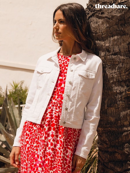 Threadbare White Classic Denim Jacket (Q69901) | £28