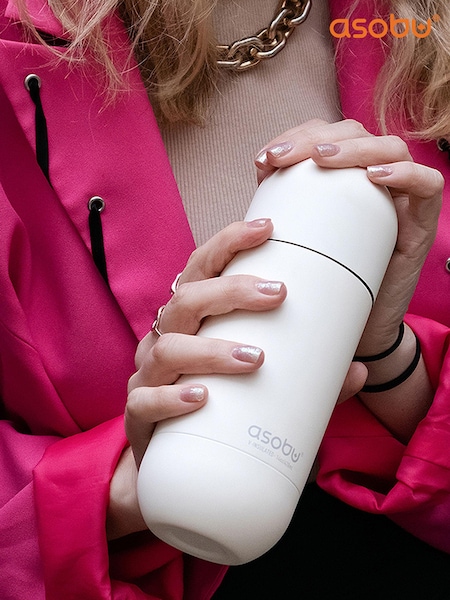 Asobu White Orb Drinks Water Bottle (Q71370) | £29