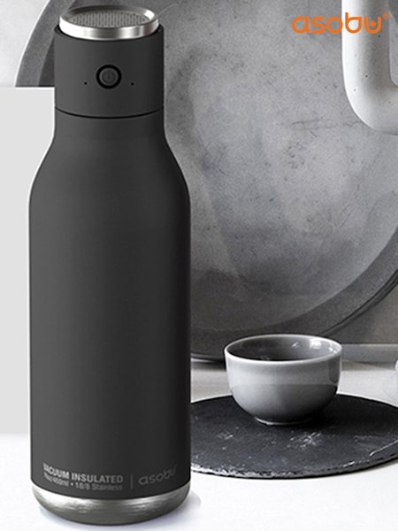 Asobu Black Wireless Bluetooth Speaker Drinks Water Bottle (Q71401) | £40