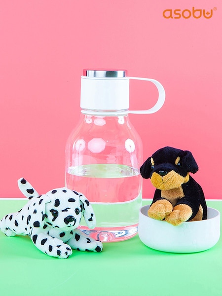 Asobu White Tritan 2-in-1 Dog Bowl & Water Bottle (Q71406) | £23