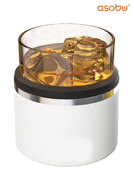 Asobu White Insulated “On the Rocks” Drinks Glass Sleeve (Q71435) | £25