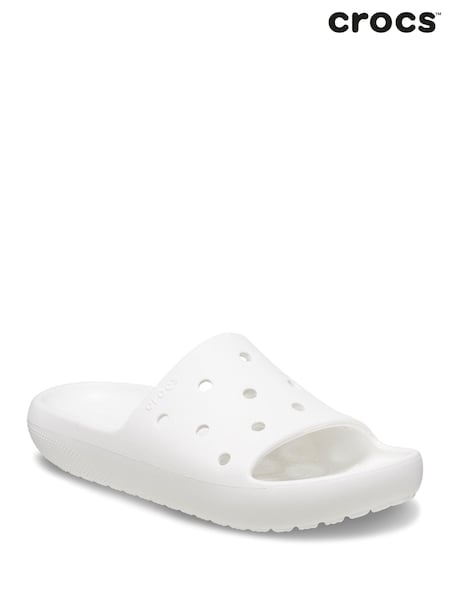 Crocs White Classic Unisex Sandals (Q72850) | £30