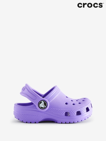 Crocs Purple Classic Toddler Unisex Clogs (Q72898) | £35
