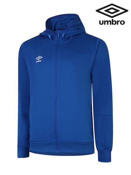 Umbro Blue Junior Total Training Knitted Hoodie (Q73332) | £40
