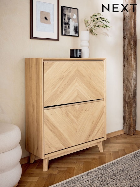 Light Natural Hayford Shoe Storage Cabinet (Q73906) | £350