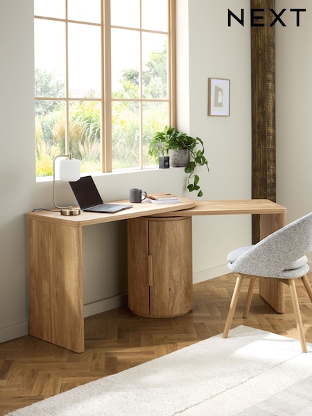 Light Natural Arches Swivel Desk (Q73916) | £550