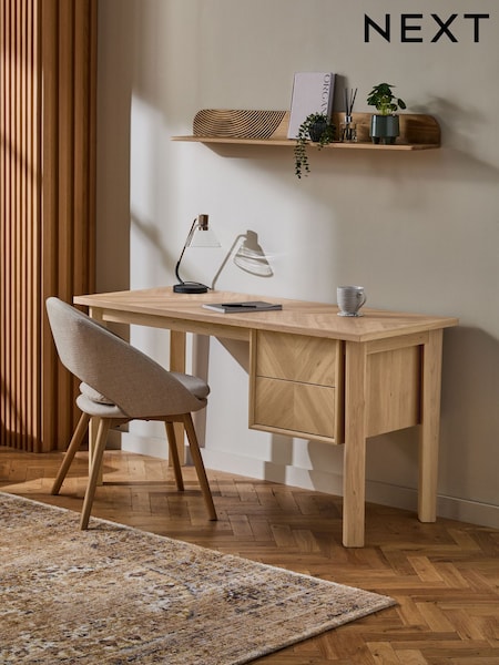 Light Natural Hayford Storage Desk (Q73935) | £499