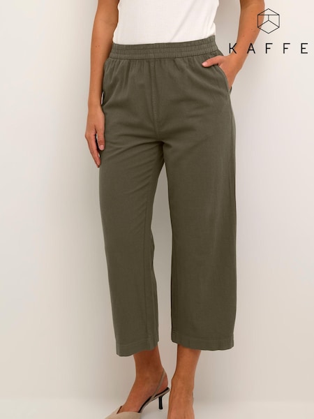 Kaffe Ground Naya Culotte 100% Cotton Trousers (Q74360) | £40