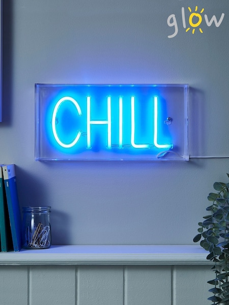 glow Blue LED Chill Acrylic Light Box (Q74672) | £25