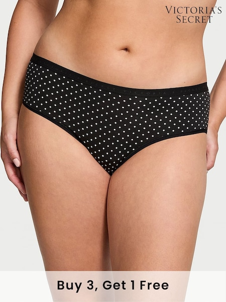Victoria's Secret Black Dots Hipster Knickers (Q75096) | £9