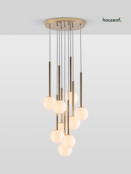 Houseof. Brass Opal Ball Cluster Light (Q75275) | £370