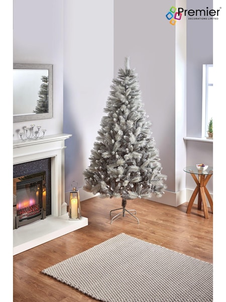Premier Decorations Ltd Green Snowy 7ft Silver Tipped Fir PVC Christmas Tree (Q76212) | £130