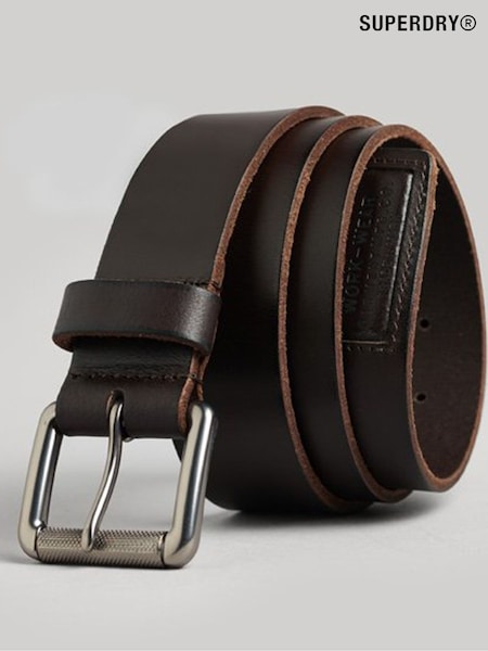 Superdry Brown Badgeman Belt (Q76646) | £25