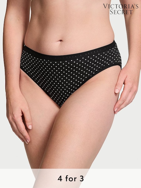 Victoria's Secret Black Dots Brief Knickers (Q76775) | £9