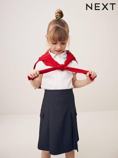 Grey Utility Pocket Pleated Skirt (3-16yrs) (Q76894) | £8 - £14
