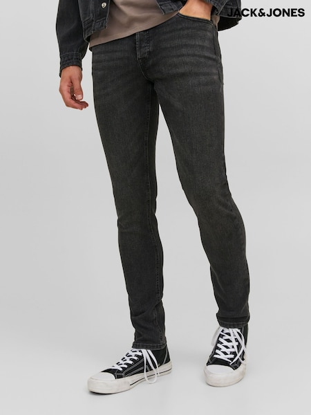 JACK & JONES Washed Black Glenn Slim Fit Jeans (Q77014) | £30