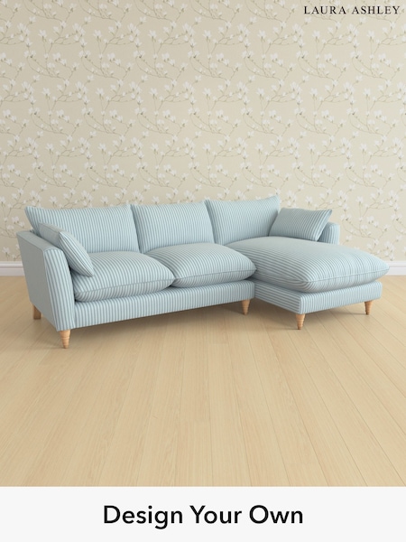 Lyme Regis/Seaspray Blue Casterton By Laura Ashley (Q77351) | £2,375
