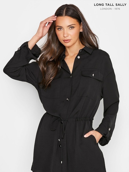 Long Tall Sally Black Utility Shirt (Q78059) | £50