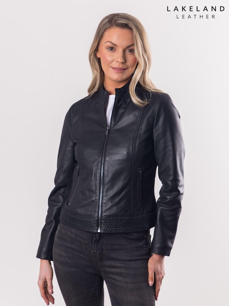Lakeland Leather Black Anthorn Leather Jacket (Q78272) | £249