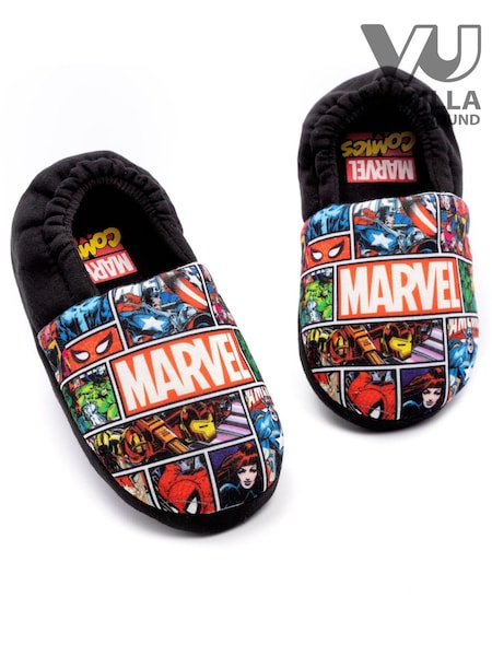 Vanilla Underground Black Marvel Winter Slippers (Q78546) | £15
