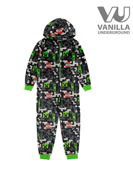 Vanilla Underground Black Minecraft Fleece All-In-One (Q78576) | £30