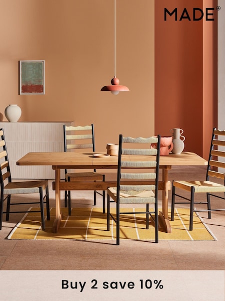 MADE.COM Oak Quinn 6 to 8 Seater Dining Table (Q79807) | £799