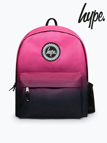 Hype. Unisex Fade Badge Black Backpack (Q80180) | £30