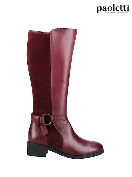 Riva Red Aubrey Boots (Q81179) | £155
