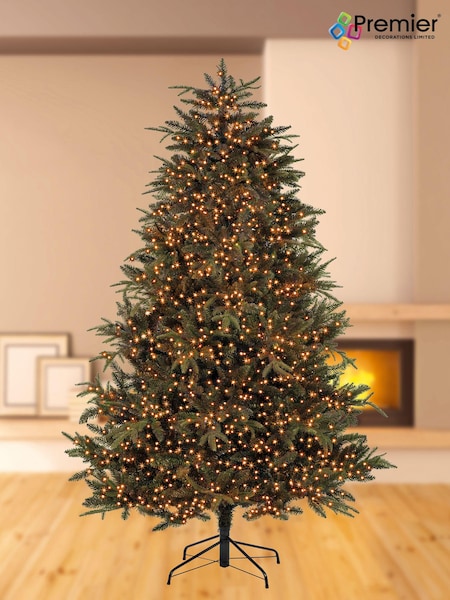 Premier Decorations Ltd White Warm 750 LED Tree Brights Christmas Lights with Timer (Q81958) | £24