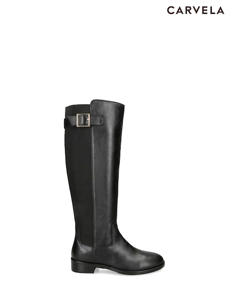 Carvela Olympia Knee High Black Boots (Q82122) | £149