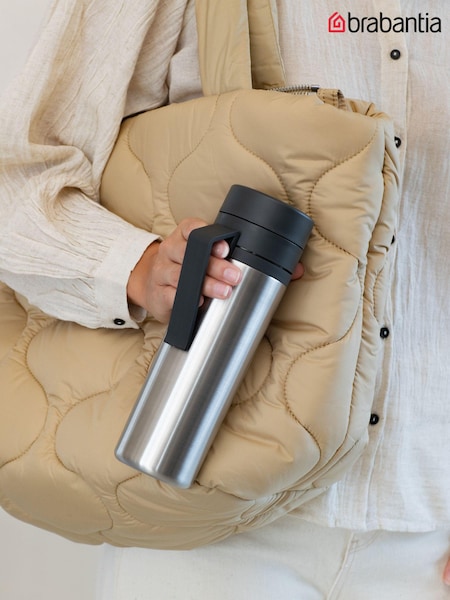 Brabantia Dark Grey Make & Take Insulated Flask 0.5L (Q82478) | £25