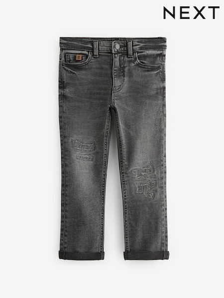 Black Denim Distressed Jeans (3-16yrs) (Q82833) | £17 - £22